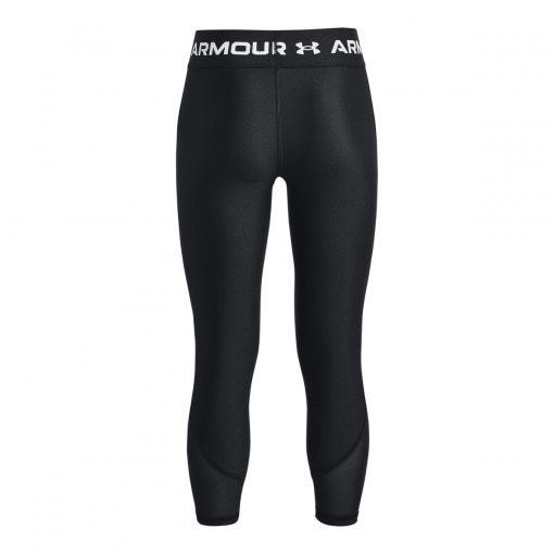 Dziewczęce legginsy treningowe UNDER ARMOUR HeatGear® Armour Ankle Crop - czarne