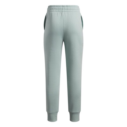 Dziewczęce spodnie dresowe Under Armour UA Rival Fleece Joggers - zielone