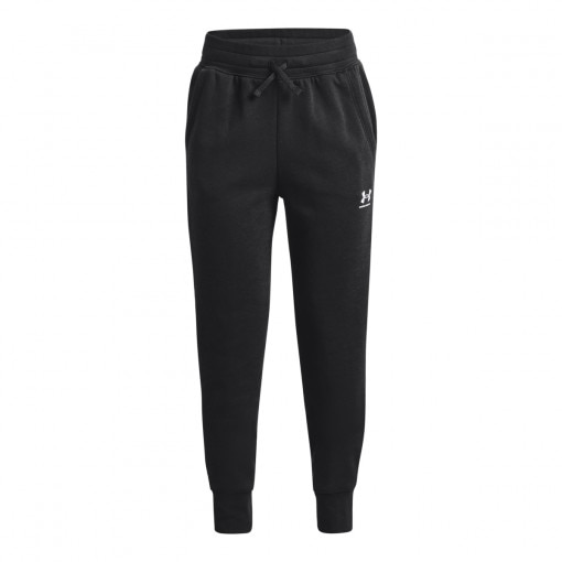 UNDER ARMOUR Dziewczęce spodnie treningowe UNDER ARMOUR Rival Fleece LU Joggers  czarne Czarny