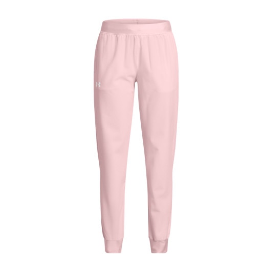UNDER ARMOUR Dziewczęce spodnie treningowe Under Armour UA Rival Woven Jogger  różowe Różowy