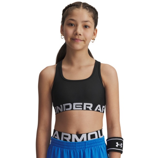 UNDER ARMOUR Dziewczęcy biustonosz treningowy Under Armour G Crossback Bra czarny Czarny