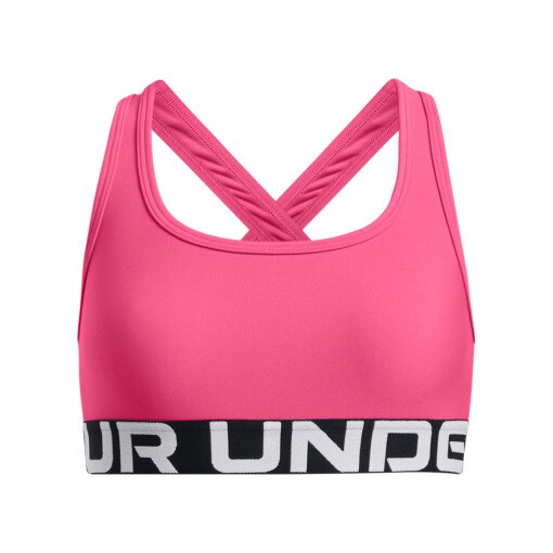 UNDER ARMOUR Dziewczęcy biustonosz treningowy Under Armour G Crossback Bra  różowy Różowy