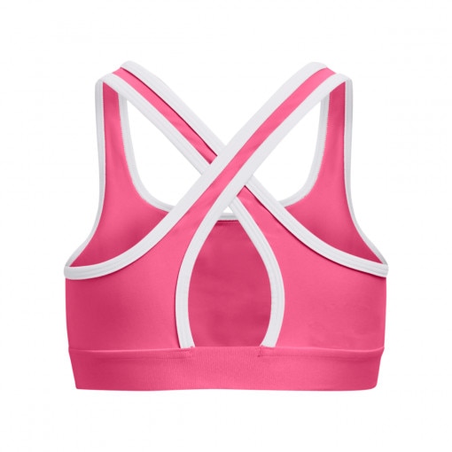 Dziewczęcy biustonosz treningowy UNDER ARMOUR UA Crossback Graphic Sports Bra - różowy