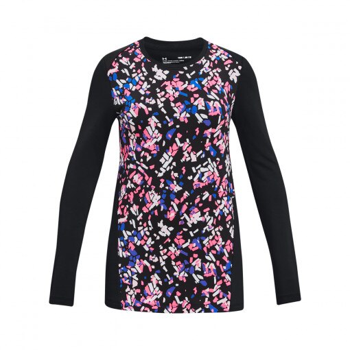 Obrazek dla: UNDER ARMOUR Dziewczęcy longsleeve z nadrukiem Under Armour ColdGear® Crew  multikolor Multikolor