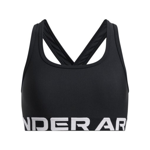 UNDER ARMOUR Dziewczęcy biustonosz treningowy Under Armour G Crossback Bra  czarny Czarny