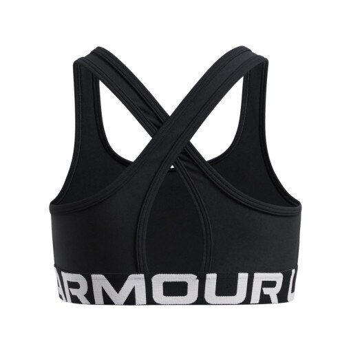 Dziewczęcy biustonosz treningowy Under Armour G Crossback Bra - czarny
