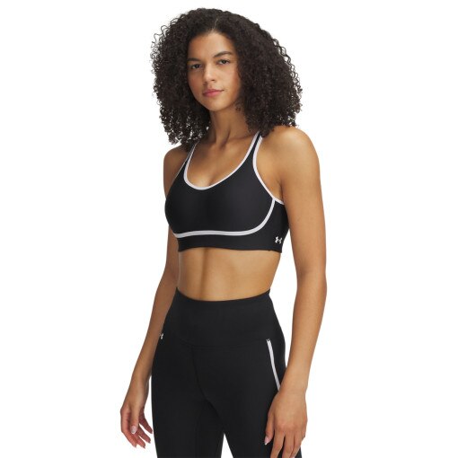UNDER ARMOUR Biustonosz treningowy Under Armour Infinity Mid Piped  czarny Czarny