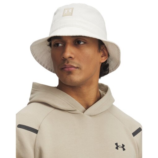 UNDER ARMOUR Męski kapelusz Under Armour Men's UA Branded Bucket  biały Biały