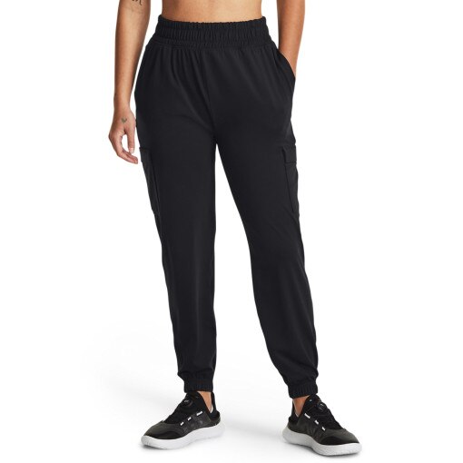 Damskie spodnie treningowe Under Armour Meridian Cargo Jogger - czarne