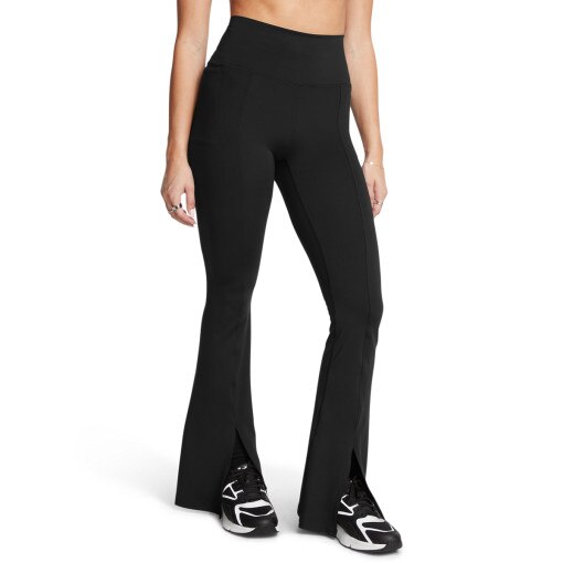 Damskie spodnie treningowe Under Armour Meridian Kick Flare Pant - czarne