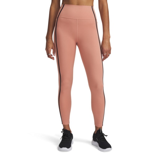 Damskie legginsy treningowe Under Armour Meridian Piped Ankle Leg - różowe