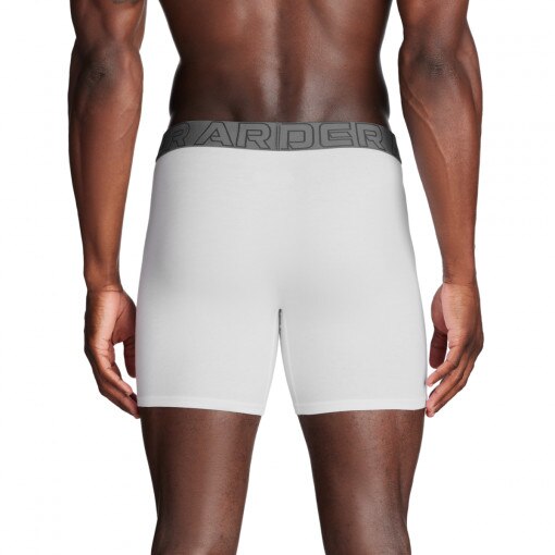 Męska bielizna treningowa (3-pack) Under Armour M UA Perf Cotton 6in - biała