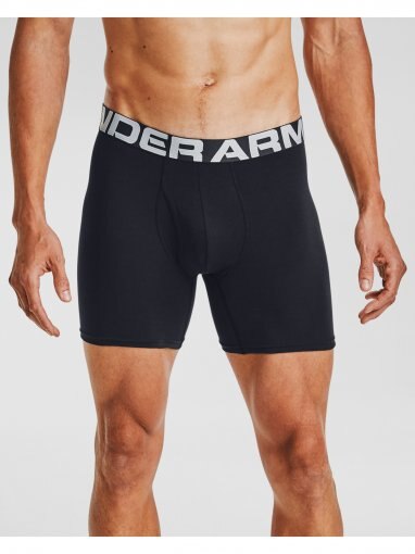 Męska bielizna treningowa (3-pack) UNDER ARMOUR Charged Cotton 6in 3 Pack - czarna