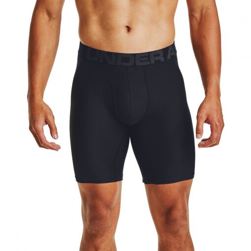 UNDER ARMOUR Męska bielizna treningowa (2pack) UNDER ARMOUR Tech 9in 2 Pack  czarna Czarny