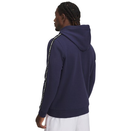 Męska bluza dresowa nierozpinana z kapturem Under Armour UA Icon Fleece Hd Taping - granatowa