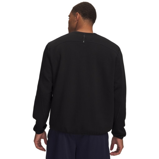 Męska bluza dresowa nierozpinana bez kaptura Under Armour UA Unstoppable Flc Crew - czarna