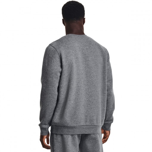 Męska bluza dresowa nierozpinana bez kaptura Under Armour UA Essential Fleece Crew - szara