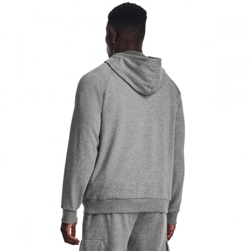 Męska bluza dresowa nierozpinana z kapturem Under Armour UA Rival Fleece Logo HD - szara