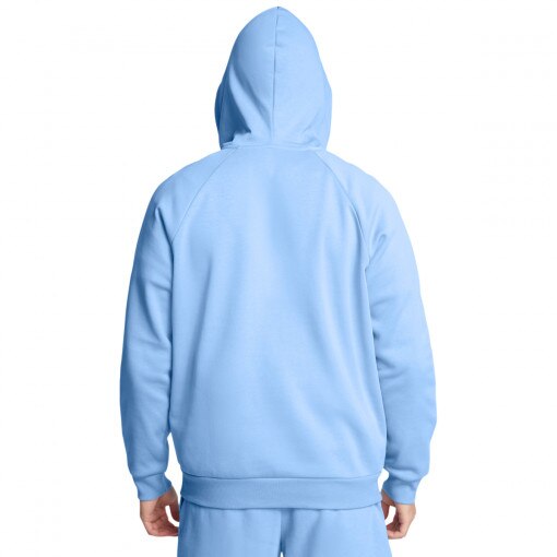 Męska bluza dresowa rozpinana z kapturem Under Armour UA Rival Fleece FZ Hoodie - niebieska