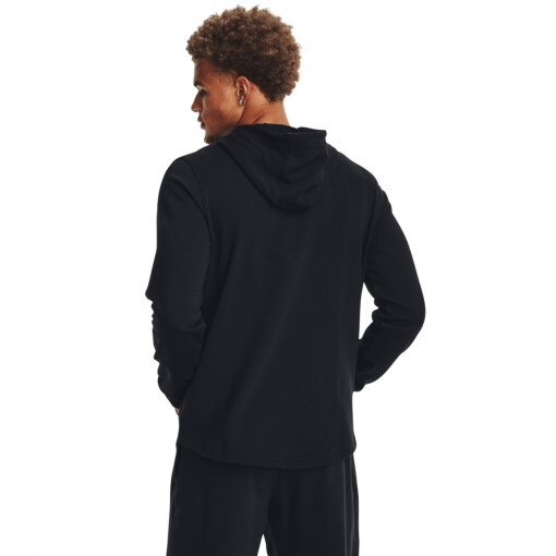 Męska bluza dresowa nierozpinana z kapturem Under Armour UA Rival Terry Graphic HD - czarna