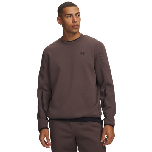Obrazek dla: UNDER ARMOUR Męska bluza dresowa nierozpinana Under Armour UA Unstoppable Flc FZ  brązowa Brązowy