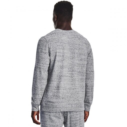 Męska bluza dresowa nierozpinana UNDER ARMOUR UA RIVAL TERRY LC CREW - szara