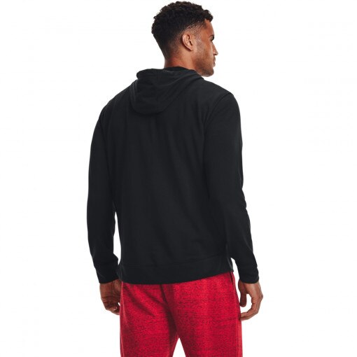 Męska bluza dresowa rozpinana z kapturem UNDER ARMOUR UA RIVAL TERRY LC FZ - czarna