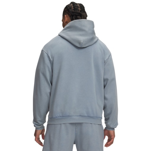 Męska bluza nierozpinana z kapturem Under Armour UA M ICON VINTAGE FLEECE HD - niebieska