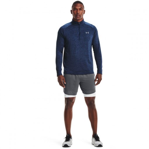 Męska bluza treningowa nierozpinana bez kaptura Under Armour UA Tech 2.0 1/2 Zip - granatowa