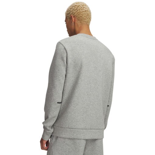 Męska bluza treningowa nierozpinana bez kaptura Under Armour UA Unstoppable Flc Crew - szara