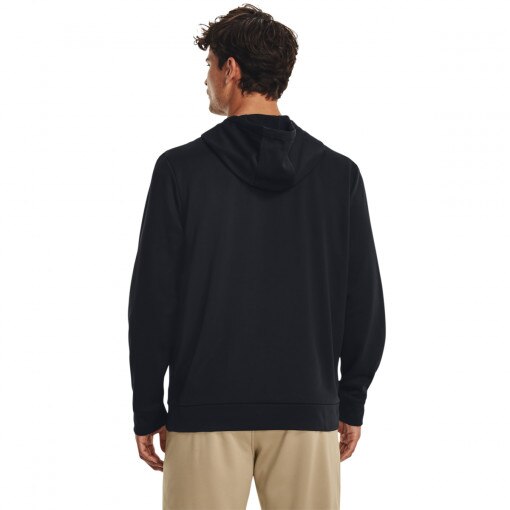 Męska bluza treningowa nierozpinana z kapturem Under Armour UA Armour Fleece Big Logo HD - czarna