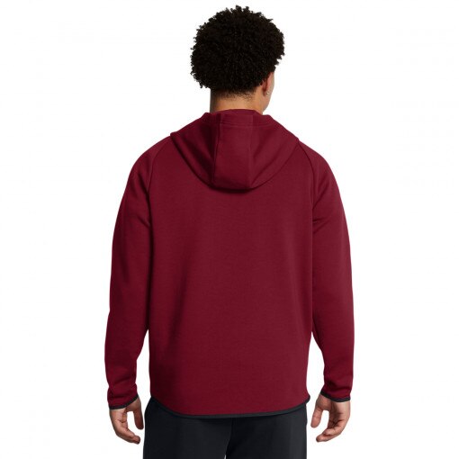 Męska bluza treningowa nierozpinana z kapturem Under Armour UA Unstoppable Flc Hd Eu - czerwona