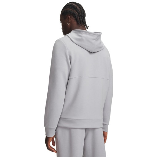 Męska bluza treningowa rozpinana z kapturem Under Armour Flex Fleece Full Zip - szara