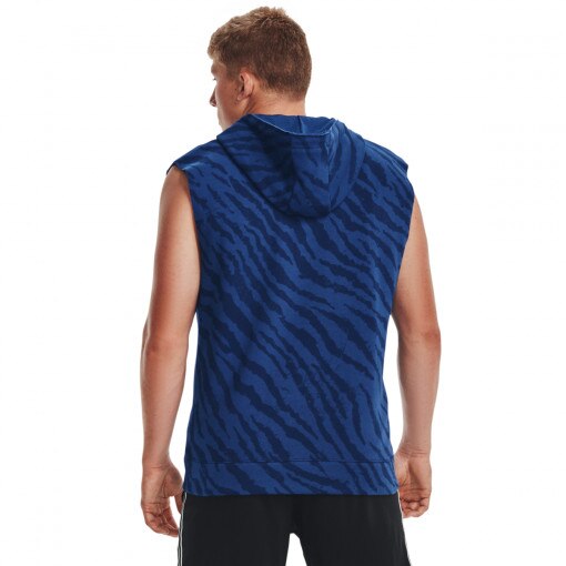 Męska bluza treningowa rozpinana z kapturem Under Armour Project Rock Rival - granatowa