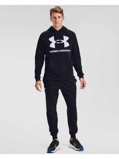 Męska bluza treningowa UNDER ARMOUR Rival Fleece Big Logo HD - czarna