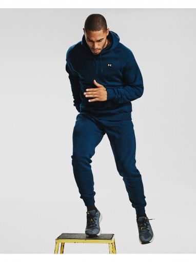 Męska bluza dresowa z kapturem UNDER ARMOUR Rival Fleece Hoodie - granatowa