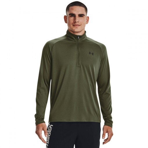 UNDER ARMOUR Męska bluza treningowa Under Armour Tech 2.0 1/2 Zip  khaki Khaki
