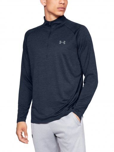 UNDER ARMOUR Męska bluza treningowa UNDER ARMOUR Tech 2.0 1/2 Zip  granatowa Granatowy
