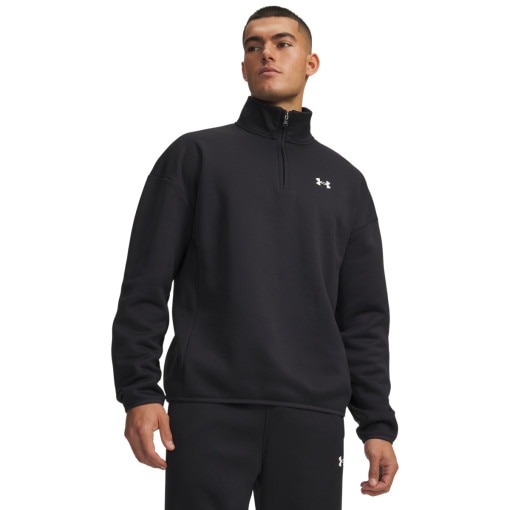 Obrazek dla: UNDER ARMOUR Męska bluza treningowa Under Armour UA Armour Fleece 1/4 Zip  czarna Czarny