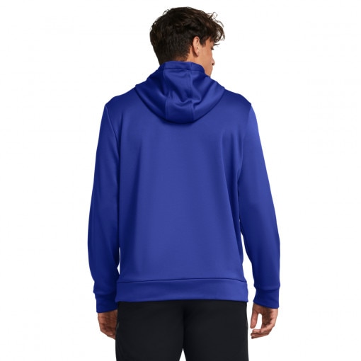 Męska bluza treningowa Under Armour UA Armour Fleece Wordmark HD - niebieska