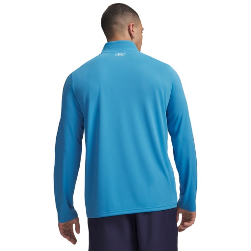 Męska bluza treningowa Under Armour UA Tech Taping 1/2 Zip - niebieska