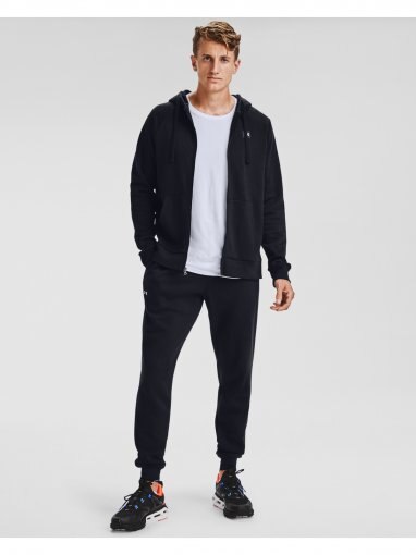 Męska bluza dresowa rozpinana z kapturem UNDER ARMOUR UA Rival Fleece FZ Hoodie - czarna