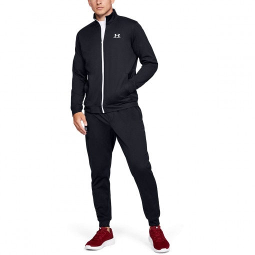 Męska bluza UNDER ARMOUR SPORTSTYLE TRICOT JACKET - czarna