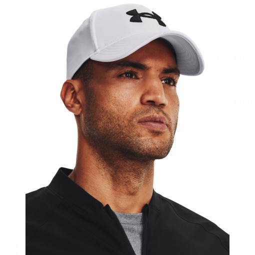 UNDER ARMOUR Męska czapka z daszkiem Under Armour Men's UA Blitzing  biała Biały