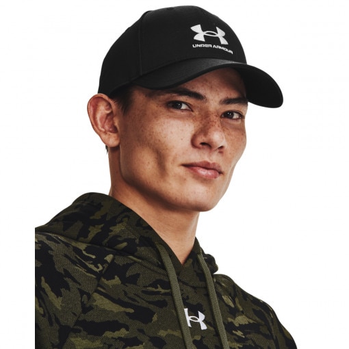 UNDER ARMOUR Męska czapka z daszkiem Under Armour Mens Sportstyle Lockup Adj  czarna Czarny