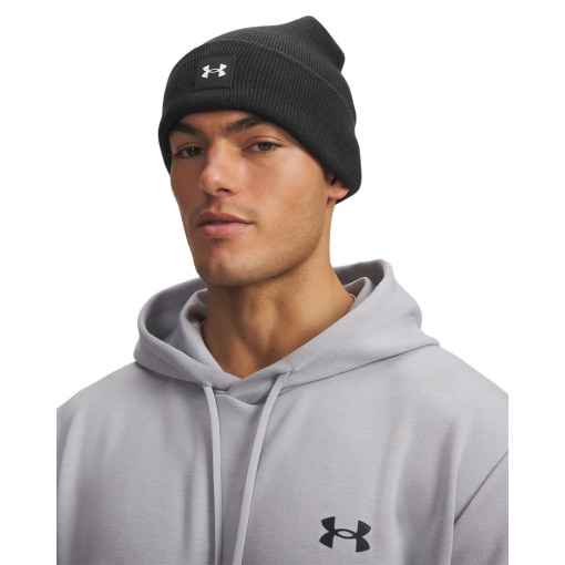 Obrazek dla: UNDER ARMOUR Męska czapka zimowa Under Armour UA Halftime Cuff  czarna Czarny