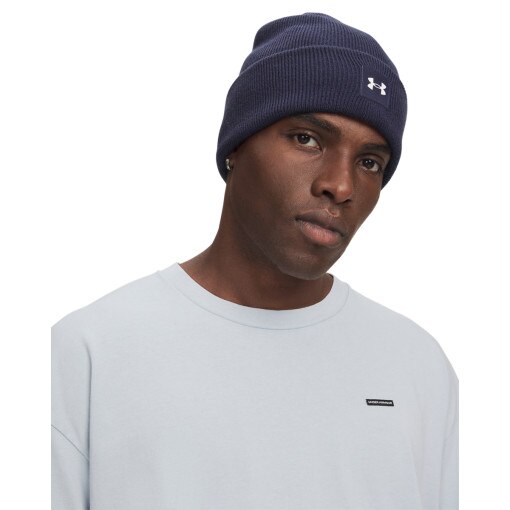 Obrazek dla: UNDER ARMOUR Męska czapka zimowa Under Armour UA Halftime Cuff  granatowa Granatowy