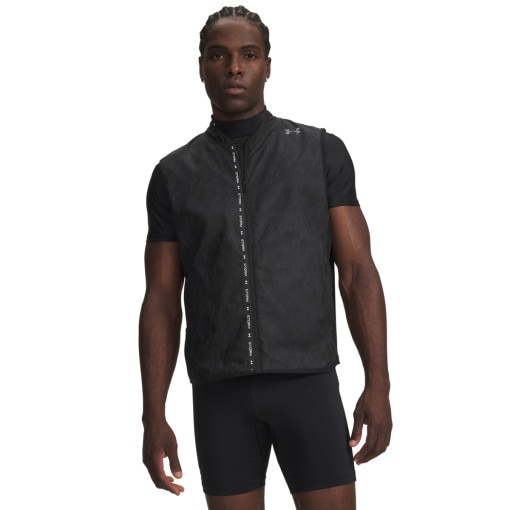 Obrazek dla: UNDER ARMOUR Męska kamizelka do biegania Under Armour UA Velociti Cold Weather Storm  czarna Czarny