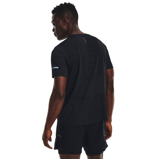 Męska koszulka do biegania Under Armour UA SEAMLESS STRIDE SS - czarna