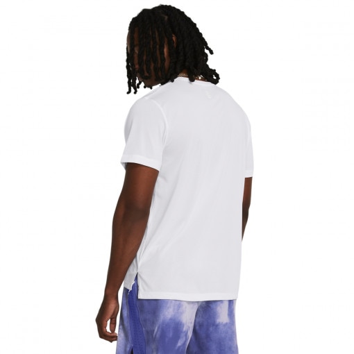 Męska koszulka do biegania Under Armour UA Launch Shortsleeve - biała